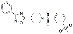 3-[5-(1-([3-(METHYLSULFONYL)PHENYL]SULFONYL)PIPERIDIN-4-YL)-1,2,4-OXADIAZOL-3-YL]PYRIDINE