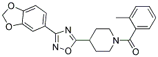 4-[3-(1,3-BENZODIOXOL-5-YL)-1,2,4-OXADIAZOL-5-YL]-1-(2-METHYLBENZOYL)PIPERIDINE