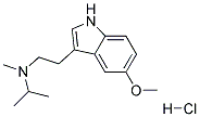 N-ISOPROPYL-N-METHYL-5-METHOXYTRYPTAMINE HYDROCHLORIDE Struktur