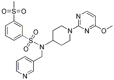 N-[1-(4-METHOXYPYRIMIDIN-2-YL)PIPERIDIN-4-YL]-3-(METHYLSULFONYL)-N-(PYRIDIN-3-YLMETHYL)BENZENESULFONAMIDE