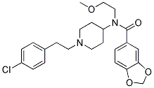 N-(1-[2-(4-CHLOROPHENYL)ETHYL]PIPERIDIN-4-YL)-N-(2-METHOXYETHYL)-1,3-BENZODIOXOLE-5-CARBOXAMIDE|