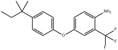 4-[4-(TERT-PENTYL)PHENOXY]-2-(TRIFLUOROMETHYL)-PHENYLAMINE Structure