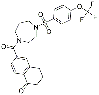 6-[(4-([4-(TRIFLUOROMETHOXY)PHENYL]SULFONYL)-1,4-DIAZEPAN-1-YL)CARBONYL]-3,4-DIHYDRONAPHTHALEN-1(2H)-ONE