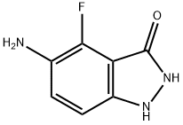 5-AMINO-4-FLUORO-3-HYDROXY (1H)INDAZOLE 結(jié)構(gòu)式