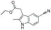 ETHYL 2-(5-CYANO-2-METHYL-1H-INDOL-3-YL)ACETATE Struktur