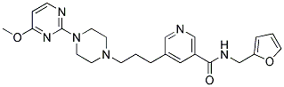 N-(2-FURYLMETHYL)-5-(3-[4-(4-METHOXYPYRIMIDIN-2-YL)PIPERAZIN-1-YL]PROPYL)NICOTINAMIDE