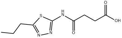 4-OXO-4-((5-PROPYL-1,3,4-THIADIAZOL-2-YL)AMINO)BUTANOIC ACID Struktur