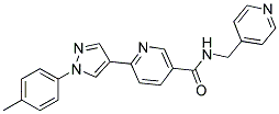 6-[1-(4-METHYLPHENYL)-1H-PYRAZOL-4-YL]-N-(PYRIDIN-4-YLMETHYL)NICOTINAMIDE|