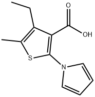 4-ETHYL-5-METHYL-2-(1H-PYRROL-1-YL)THIOPHENE-3-CARBOXYLIC ACID Struktur