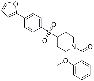 4-([4-(2-FURYL)PHENYL]SULFONYL)-1-(2-METHOXYBENZOYL)PIPERIDINE