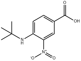 4-TERT-BUTYLAMINO-3-NITRO-BENZOIC ACID Structure
