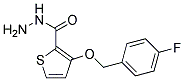 3-(4-FLUOROBENZYLOXY)THIOPHENE-2-CARBOXYLIC HYDRAZID Struktur