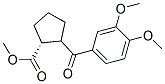 (R)-2-(3,4-DIMETHOXY-BENZOYL)-CYCLOPENTANECARBOXYLIC ACID METHYL ESTER Struktur