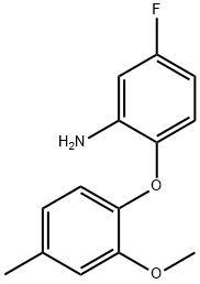 5-FLUORO-2-(2-METHOXY-4-METHYLPHENOXY)ANILINE Struktur