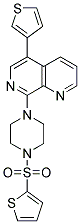 5-(3-THIENYL)-8-[4-(2-THIENYLSULFONYL)PIPERAZIN-1-YL]-1,7-NAPHTHYRIDINE Struktur