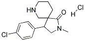 4-(4-CHLOROPHENYL)-2-METHYL-2,7-DIAZASPIRO[4.5]DECAN-1-ONE HYDROCHLORIDE Struktur