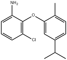 3-CHLORO-2-(5-ISOPROPYL-2-METHYLPHENOXY)ANILINE Struktur