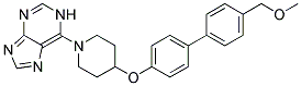 6-(4-([4'-(METHOXYMETHYL)BIPHENYL-4-YL]OXY)PIPERIDIN-1-YL)-1H-PURINE Struktur