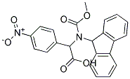 [(9H-FLUOREN-9-YLMETHOXYCARBONYLAMINO)]-(4-NITRO-PHENYL)-ACETIC ACID Struktur