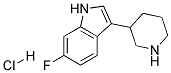 6-FLUORO-3-(PIPERIDIN-3-YL)-1H-INDOLE HYDROCHLORIDE Struktur