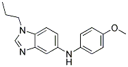 (4-METHOXY-PHENYL)-(1-PROPYL-1H-BENZOIMIDAZOL-5-YL)-AMINE Struktur