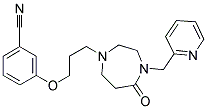 3-(3-[5-OXO-4-(PYRIDIN-2-YLMETHYL)-1,4-DIAZEPAN-1-YL]PROPOXY)BENZONITRILE Struktur