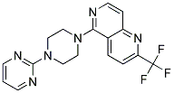 5-(4-PYRIMIDIN-2-YLPIPERAZIN-1-YL)-2-(TRIFLUOROMETHYL)-1,6-NAPHTHYRIDINE Struktur