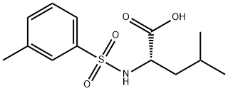 LEUCINE, N-[(3-METHYLPHENYL)SULFONYL]- Structure