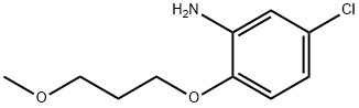 5-CHLORO-2-(3-METHOXYPROPOXY)PHENYLAMINE Struktur