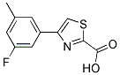4-(3-FLUORO-5-METHYL-PHENYL)-THIAZOLE-2-CARBOXYLIC ACID Struktur
