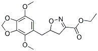 ETHYL 5-[(4,7-DIMETHOXY-1,3-BENZODIOXOL-5-YL)METHYL]-4,5-DIHYDROISOXAZOLE-3-CARBOXYLATE Struktur