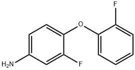 3-FLUORO-4-(2-FLUOROPHENOXY)ANILINE Struktur