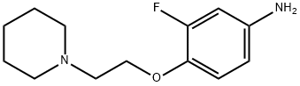 3-FLUORO-4-[2-(1-PIPERIDINYL)ETHOXY]PHENYLAMINE Struktur