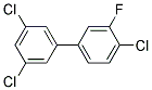 3'-FLUORO-3,4',5-TRICHLOROBIPHENYL Struktur