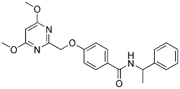 [4-(4,6-DIMETHOXYPYRIMIDIN-2-YL)METHOXY]-N-(ALPHA-METHYLBENZYL)BENZAMIDE Struktur
