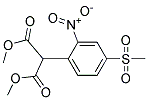 DIMETHYL 2-(4-(METHYLSULFONYL)-2-NITROPHENYL)MALONATE Struktur