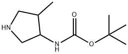 3-N-BOC-AMINO-4-METHYL-PYRROLIDINE Struktur