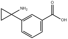 3-(1-AMINOCYCLOPROPYL)BENZOIC ACID Structure