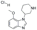 7-METHOXY-1-(PIPERIDIN-3-YL)-1H-BENZO[D]IMIDAZOLE HYDROCHLORIDE Struktur