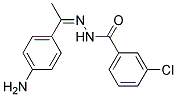 3-CHLORO-BENZOIC ACID [1-(4-AMINO-PHENYL)-ETHYLIDENE]-HYDRAZIDE Struktur