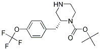 (R)-2-(4-TRIFLUOROMETHOXY-BENZYL)-PIPERAZINE-1-CARBOXYLIC ACID TERT-BUTYL ESTER Structure