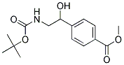 4-(2-TERT-BUTOXYCARBONYLAMINO-1-HYDROXY-ETHYL)-BENZOIC ACID METHYL ESTER Struktur