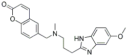 6-([[3-(5-METHOXY-1H-BENZIMIDAZOL-2-YL)PROPYL](METHYL)AMINO]METHYL)-2H-CHROMEN-2-ONE Structure