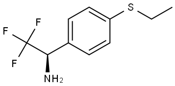 (R)-1-(4-ETHYLSULFANYL-PHENYL)-2,2,2-TRIFLUORO-ETHYLAMINE Struktur