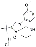 2-TERT-BUTYL-4-(3-METHOXYPHENYL)-2,7-DIAZASPIRO[4.5]DECAN-1-ONE HYDROCHLORIDE Struktur