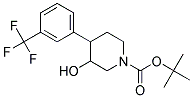 N-BOC-3-HYDROXY-4-(3-TRIFLUOROMETHYLPHENYL) PIPERIDINE Struktur