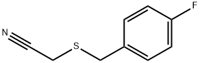 4-FLUOROBENZYLTHIOACETONITRILE Struktur