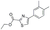 4-(3,4-DIMETHYL-PHENYL)-THIAZOLE-2-CARBOXYLIC ACID ETHYL ESTER Struktur
