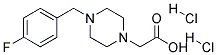 [4-(4-FLUORO-BENZYL)-PIPERAZIN-1-YL]-ACETIC ACID DIHYDROCHLORIDE Struktur