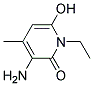3-氨基-4-甲基-6-羥基-N-乙基吡啶酮-2, , 結(jié)構(gòu)式